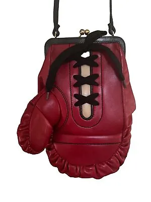 Moschino S/S 2001 Runway Vintage Leather Boxing Glove Handbag • $1000