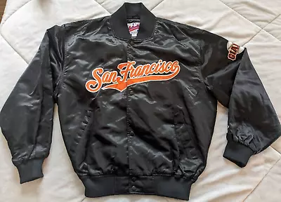 Vintage San Francisco Giants Jacket 90s 00s Starter Diamond Collection Bomber R5 • $250