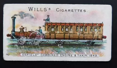 1901 Wills Cigarette Card Locomotive Engines & Rolling Stock #43 Enfield Train • $8.95