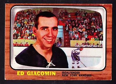 1966-67 Topps #23 Ed Giacomin Rangers • $20