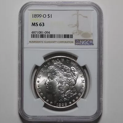 1899-O Morgan Silver Dollar - NGC MS63 • $79.95