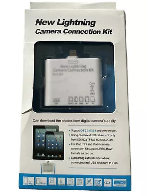 Lightening Camera Connection Kit For Apple IPad4lipad Mini • £10.99