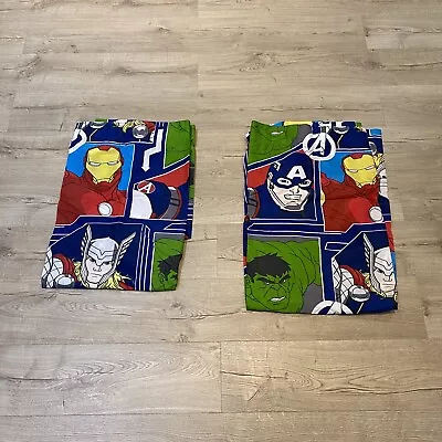 Marvel Avengers Pair Of Unused Vintage Curtains Unlined W64” D54” • £30