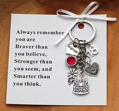  Personalised Birthday Gift Keyring Mum Daughter Sister Nana-18th 21st 30th 40  • £3.99