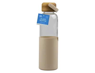 £7.49 • Buy Cooke & Miller GLASS Water Bottle 500ml Sports Silicone Sleeve BPA Free