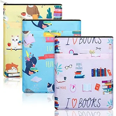3 Pcs Cat Book Protector Pouch Sleeve Book Covers For Book Lovers Book Protec... • $17.74