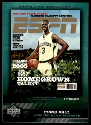2005  Upper Deck ESPN Chris Paul The Magazine Covers • $2.49