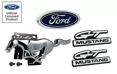 1994-1995 Mustang GT 4 Piece Front Grille Running HorseFender Trunk Emblems • $65.65