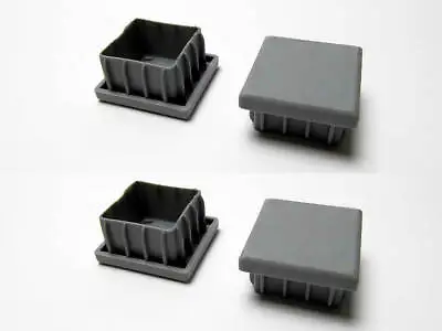 Ikea Galant Desk Frame End Caps (4 Pcs) Gray Color Mint Condition • £14.41