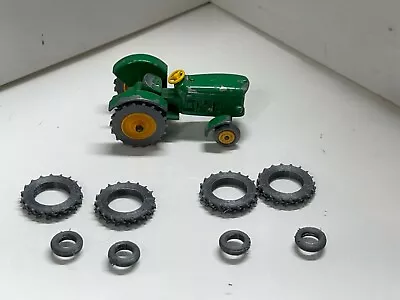 Lesney Matchbox John Deere Tractor No 50  2 Sets Of Grey Tires • $6