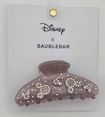 NEW Disney X Baublebar  Mickey Mouse Rose Gold Hair Clip Rhinestones Accents • $19.75