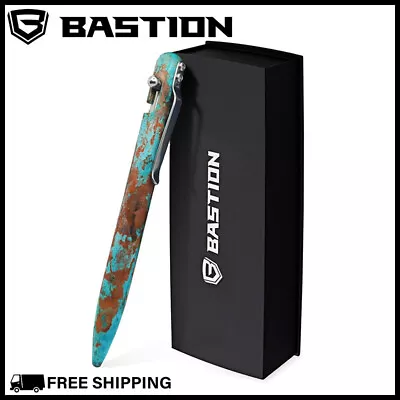 BASTION BOLT ACTION PEN COPPER SHIPWRECK EDITION Forced Patina EDC Pocket Pens • $197