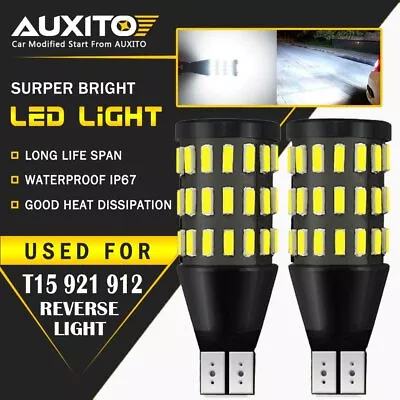 2x T15 LED ERROR FREE 921 912 54smd Backup Reverse Light Bulbs For Audi A4 A5 Q5 • $12.49