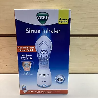 NEW Vicks Sinus Inhaler VIH200WMV2 Personal Steam Therapy W/4 Free Pads • $33.50