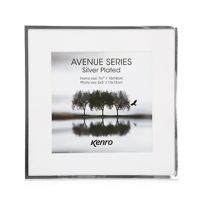 Kenro Avenue Series Silver Photo Glass Frame Single Double Portrait Landscape • £10.25