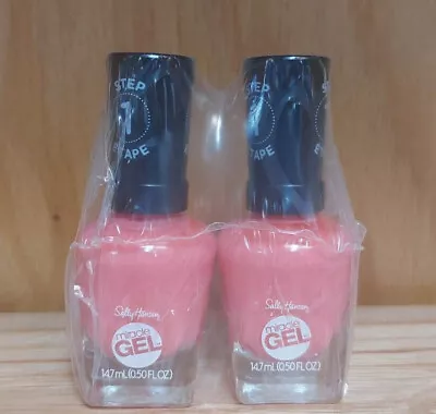 (2 Pack) Sally Hansen Miracle Gel Nail Polish Multiple Colors 14.7 ML 0.5 Fl Oz • $14.99