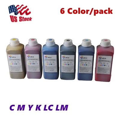 US Stock 6 Color Calca Compatible Roland ECO Solvent Ink C M Y K LC LM • $185.64