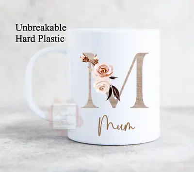 Personalised Adult Unbreakable Hard Polymer Plastic Mug Cup Gift Any Name • £10.99