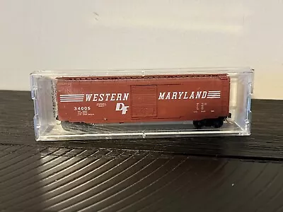 Micro-trains N Scale Western Maryland Single Door 50’ Boxcar • $19.95