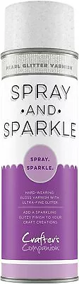 Sparkling Glitter Pearl Diamond Spray Paint Adhesive Varnish Art Craft Project • £9.99