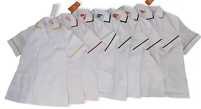 LADIES Healthcare/Nurses/Vets Great Uniform Work Tunic UK Sizes 6 16 18 20 22 24 • £7.99