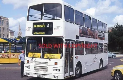 35mm Original Bus Slide Transdev Yellow Buses Bournemouth F208 WRU • £4.99