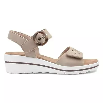 Lilley & Skinner Womens Sandal Beige Easy Fasten Buckle Majorca SIZE • £24.99