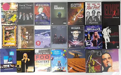 Music DVDs X21 Damned Elvis Led Zeppelin Rory Gallagher Metallica Muse  Z1 Y727 • £5.95