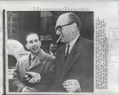 1958 Press Photo Guy Mollet French France Government - DFPC29825 • $19.99