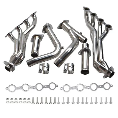 For 2007-2014 Chevy GMC 4.8L 5.3L 6.0L Stainless Steel Exhaust Manifold Headers • $289.99