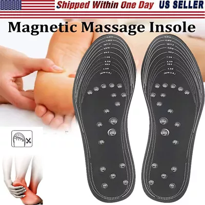 1 Pair Acupressure Magnetic Massage Insole Foot Therapy Reflexology Pain Relief • $7.75