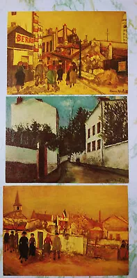 MAURICE UTRILLO - FRENCH - 1883-1955 Lot Of 3 Art Prints 30 • $25