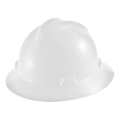 MSA V-Gard Full Brim Hard Hat With Fas-Trac III Suspension • $27.99
