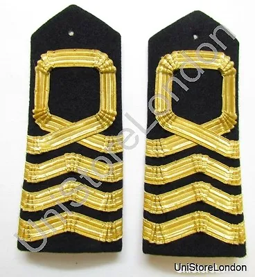 Epaulette Naval Curved Hard Square Curl For Captain R960 • $36.67