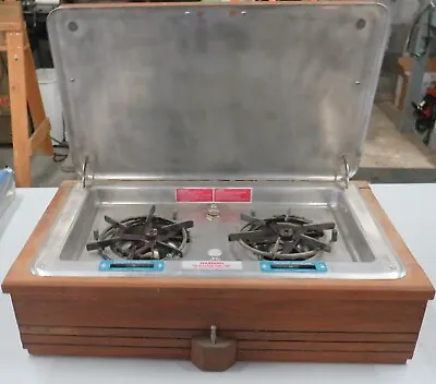 Kenyon Homestrand Model 206 Alcohol Stove 2 Burner Teak Case PARTS ONLY • $225