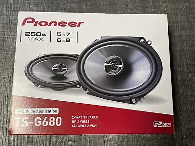 Pioneer - 6  X 8  2-way Coaxial Speakers (Pair) - Black TS-G680 • $35