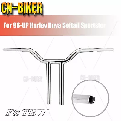 Triple Chrome 12  MX-T Bars Handlebar For 96+ Harley Softail Fat Boy FLSTN FXBRS • $115.99