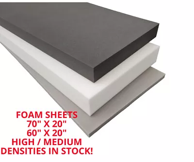 FOAM CUT SHEETS FOR UPHOLSTERY CUT TO 60 X 20 INCHES DEPTHS UP TO 5 INCH OUTDOOR • £1.25