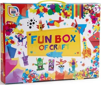 Fun Box Of Art And Craft Activity Kit Set Kids Gift Creative Toy Gift Present • £7.94