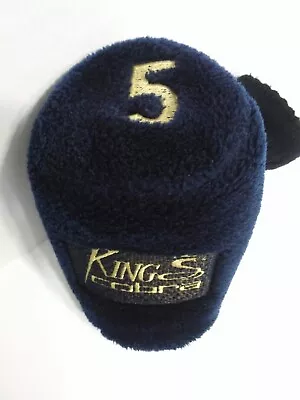 Vintage King Cobra Golf Club Head Cover 5 Wood Plush Sock Navy Blue • $14.95