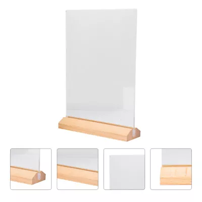  Tabletop Note Holder Sign Clamp Display Board Pull Menu Shelf • £9.88