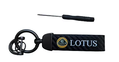 Black Carbon Look Keychain Strap For Lotus Car • $19.95