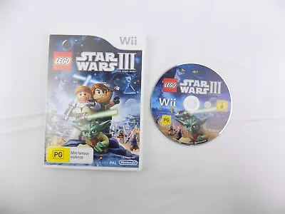 Mint Disc Nintendo Wii Lego Star Wars III The Clone Wars - No Manual Wii U Co... • $15.92