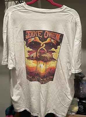 JAKE OWEN LIVE FROM THE TIKI TONK 2XL T Shirt Armpit To Armpit 25.5 In No Tag • $17