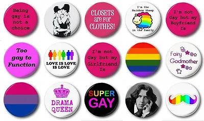 £1.25 • Buy LGBT  - 1  / 25mm Button Badge - Novelty Pride Gay Lesbian Bi