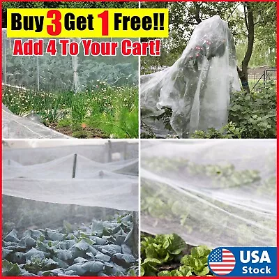 8x20 Ft Mosquito Garden Bug Insect Netting Barrier Bird Net Plant Protect Mesh • $12.99