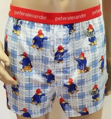 PETER ALEXANDER PJS SALE Mens Paddington Bear Boxer Shorts Size XXL BNWT PJ • $33