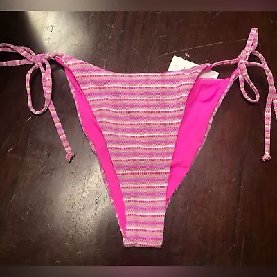 NWT L*Space Lennox Bikini Bottom Classic In Electric Pink - Size XL • $42