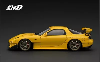 Ignition Model IG2868 1/18 Initial D Mazda RX-7 FD3S Yellow (USA Seller) • $320