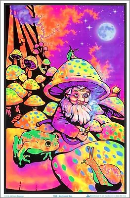 Mushroom Man Blacklight Poster 23 X 35 • $14.49